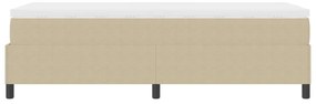 Box Spring Ágy Matraccal Világos Zöld Szürke Egyszemélyes Kordbársony Szövet