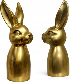 Arany Húsvéti Nyuszi 25 cm Nagy Kerámia Figura Karácsonyi Dekoráció