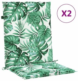 Székpárnák Egyéb 2 pcs Levélminta 100 x 50 x 3 cm Oxford szövet