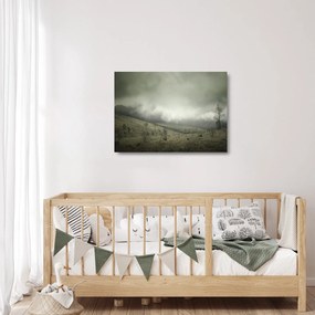 A vihar előtti táj képe (üvegen) (70x50 cm)