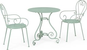 Mentazöld fém kerti szék Etienne – Bizzotto