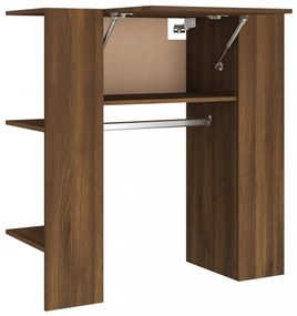 barna tölgyszínű szerelt fa előszobaszekrény 97,5 x 37 x 99 cm