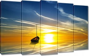 Vászonkép 150x95 Magányos hajó Nyugat