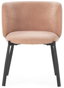 Barackszínű kárpitozott étkezőfotel szett 2 db-os Ginny – MOME