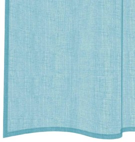 2 db türkizkék voile függönyök rúd zsebekkel