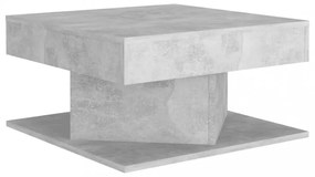 betonszürke szerelt fa dohányzóasztal 57 x 57 x 30 cm