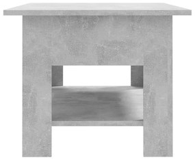 Betonszürke szerelt fa dohányzóasztal 102 x 55 x 42 cm