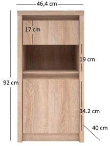 Komód Noella (szonoma tölgy). 1053139