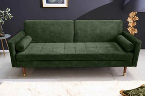 Design ágyazható kanapé Walvia 196 cm zöld