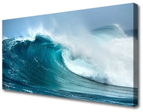 Vászonkép hullámok táj 140x70 cm
