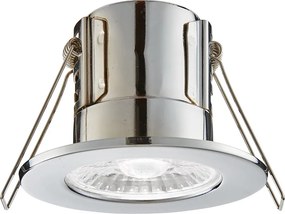 ENDON 74712 SHIELDECO Fürdőszobai Beépíthető Lámpa Króm, Átlátszó LED IP20