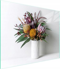 Üveg Vágódeszka 52x40 Virágok Edzett Üveg