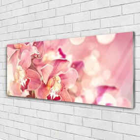 Üvegfotó virágok növények 120x60cm