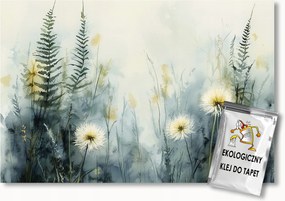 Fotótapéta Flizelina Természet Rét Påfråny Pitypang Virågok 100x75 ragasztó