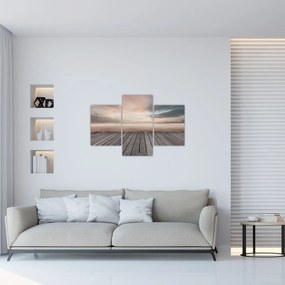 Kép - Móló naplementében (90x60 cm)