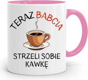 Rózsaszín Bögre Nagymamáknak, fényképes nyomott mintás