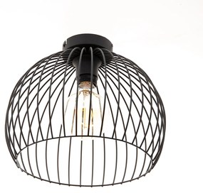 Moderne hanglamp zwart 30x26 cm E27 - Koopa
