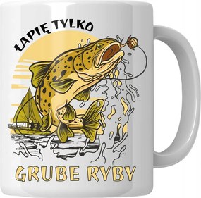 Bögre Csak Vastag Halak Ajándék Horgász Férjnek