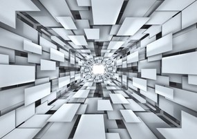 Fotótapéta Alagút Fehér tér geometria absztrakt 312x219 +ragasztó