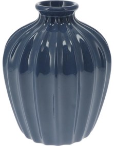 Sevila porcelán váza, 11,5 x 15 cm, kék