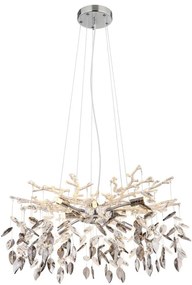 Globo 64133-8 - Csillár zsinóron DANNA 8xG9/8W/230V átm. 61 cm króm
