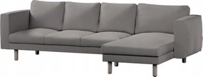 Norsborg 4 személyes kanapé huzat Ikea sezlonnal, sötét bézs