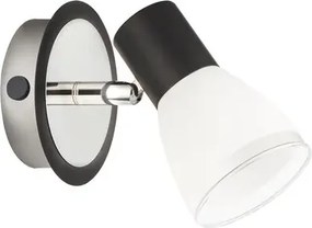 Rabalux beltéri fali lámpa e14 15w fekete/fehér ati