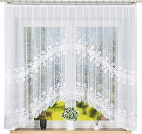 Jupiter Függöny 400x150cm, fehér szín, íves függöny (kész)