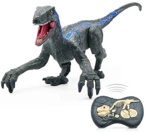 Velociraptor Távirányítós Játék Dínó Élethű hanghatásokkal – RC Dinoszaurusz