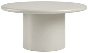 Krémszínű kerek dohányzóasztal ø 80 cm Nagano – House Nordic