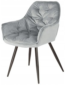 PreHouse Kárpitozott KING szék világosszürke színben