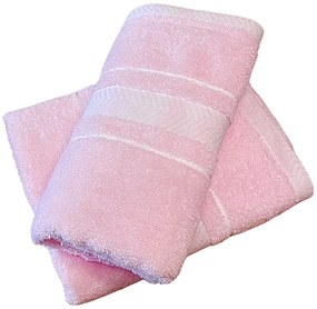 Frottír törölköző deluxe Monaco rózsaszín 30x50cm TiaHome