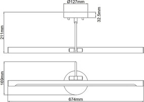 Elstead Lighting ALTON ALTON-PL-L-BB Képlámpa 1x7,9W/LED 549LM