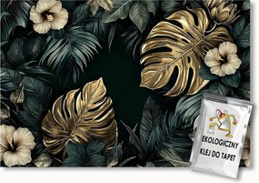Fotótapéta Flizelina Levelek Virágok Pálma Monstera Glamour 200x140 ragasztó