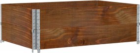 vidaXL barna tömör fenyőfa kerti növénytartó 120 x 80 cm