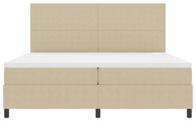 Boxspring Ágy Matraccal és LED Fénnyel Zöld Szürke 200x200 cm Kordbársony