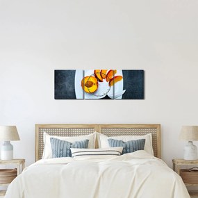 Őszibarack képe (órával) (90x30 cm)