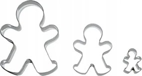 Mézeskalács formák 3 db-os karácsonyi keksz szett Smolik