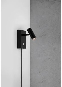 Nordlux - OMARI LED/3,2W/230V fekete, állítható fényerőjű fali spotlámpa