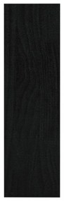 fekete tömör fenyőfa könyvszekrény/térelválasztó 100 x 30 x 103 cm