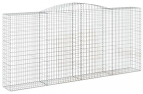 5 db íves horganyzott vas gabion kosár 400x50x180/200 cm