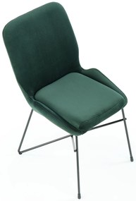 Sötétzöld bársony szék LASE 454