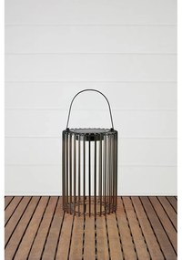 Fekete napelemes-USB kültéri LED lámpás (magasság 54 cm) Cavia – Markslöjd