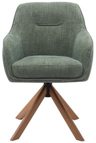 Zöld kárpitozott étkezőfotel szett 2 db-os Avola – Unique Furniture