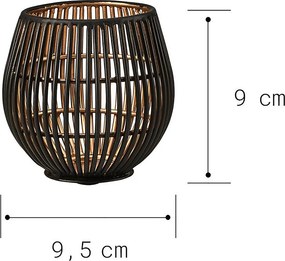 YOKO fém mécsestartó, 9 cm magas