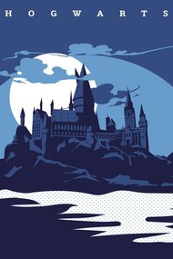 Művészi plakát Harry Potter - Hogwarts