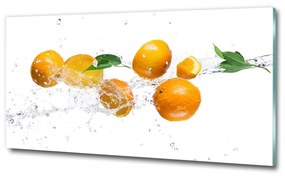 Fali üvegkép Narancs és víz osh-63072139