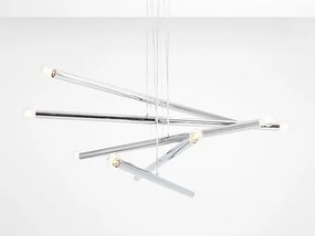 ALDEX 1072M4 TUBO Modern Led Függesztett Lámpa Króm E14 IP20
