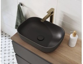 Cersanit Moduo, tükrös fali szekrény 60x14x80 cm, antracit matt, S590-072-DSM