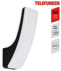 Telefunken 311605TF - LED Kültéri fali lámpa LED/15W/230V IP44 fekete